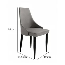 Silla de Comedor Modelo PARÍS en Color Gris CG1119GS