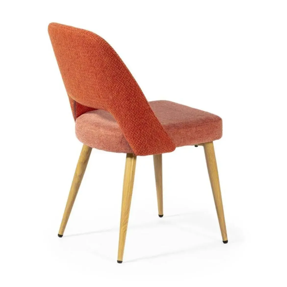 Silla de Comedor Tapizada con Patas de Metal DC-624