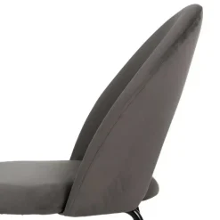 Silla de Comedor Tapizada con Patas de Metal