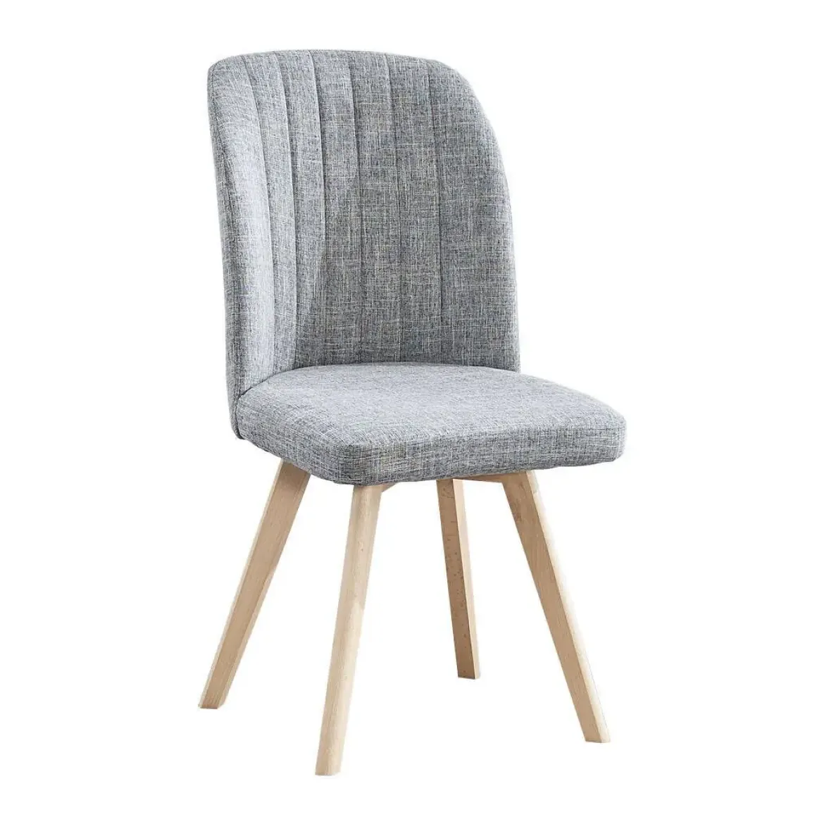 Silla de Comedor Tapizada con Patas de Madera LANE