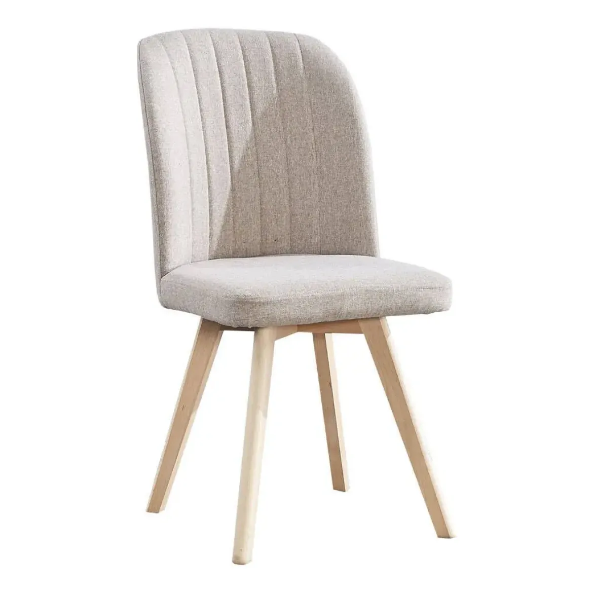 Silla de Comedor Tapizada con Patas de Madera LANE