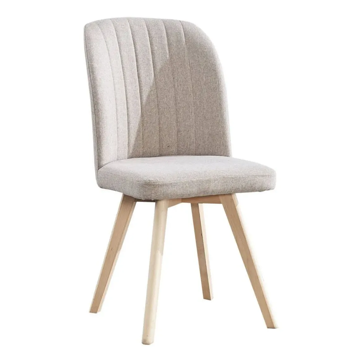 Silla de Comedor Tapizada con Patas de Madera LANE