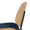 Silla de Comedor Tapizada de Color Azul Marino 609458