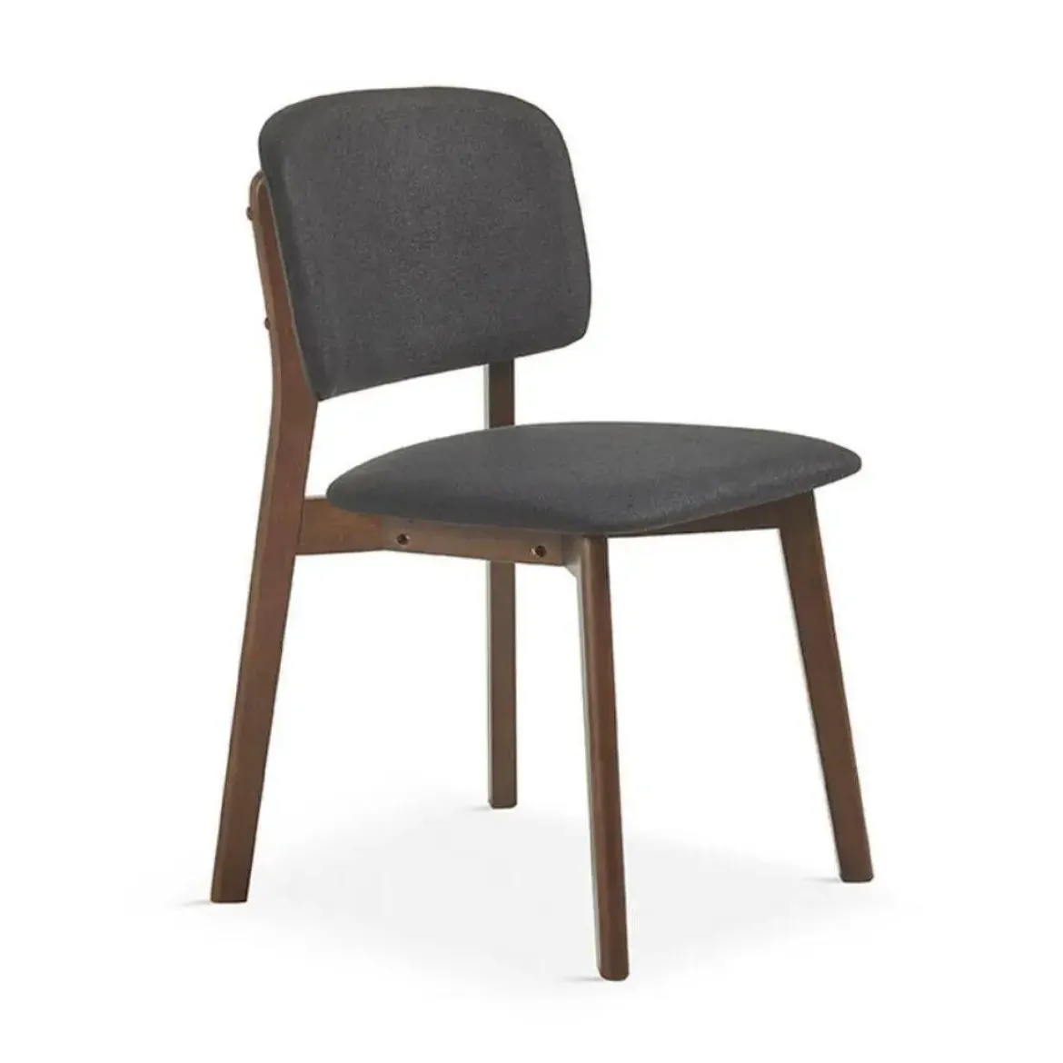 Silla de Comedor Tapizada en Madera Nogal DC-901