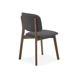 Silla de Comedor Tapizada en Madera Nogal DC-901