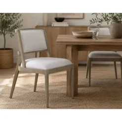 Silla de Comedor Tapizada en Poliéster y Fresno MB-225980
