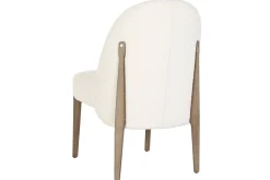 Silla de Comedor Tapizada en Poliéster y Patas de Madera de Fresno MB-221648
