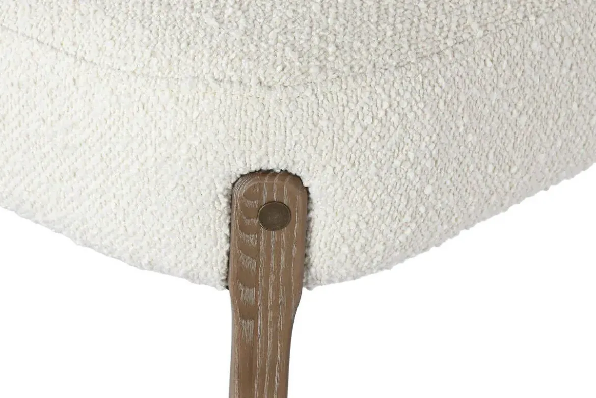 Silla de Comedor Tapizada en Poliéster y Patas de Madera de Fresno MB-221648
