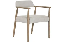 Silla de Comedor Tapizada en Poliéster y Fresno Decapé MB-216494