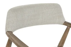 Silla de Comedor Tapizada en Poliéster y Fresno Decapé MB-216494