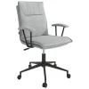 Silla de Escritorio Giratoria Tapizada Gris BONN