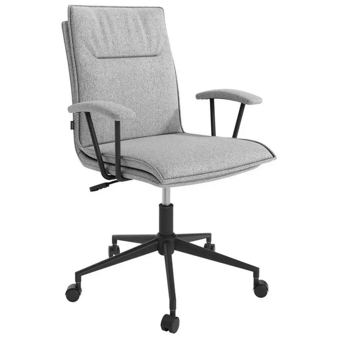 Silla de Escritorio Giratoria Tapizada Gris BONN
