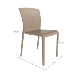 Silla de Exterior Apilable LAGOS