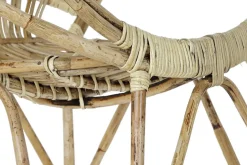 Silla de Jardín de Ratán Natural con Reposabrazos MB-182515