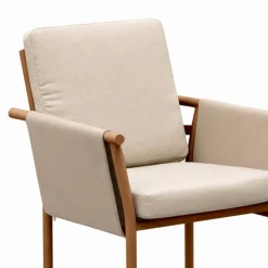 Silla de Jardín en Aluminio Simil Madera ARENAS