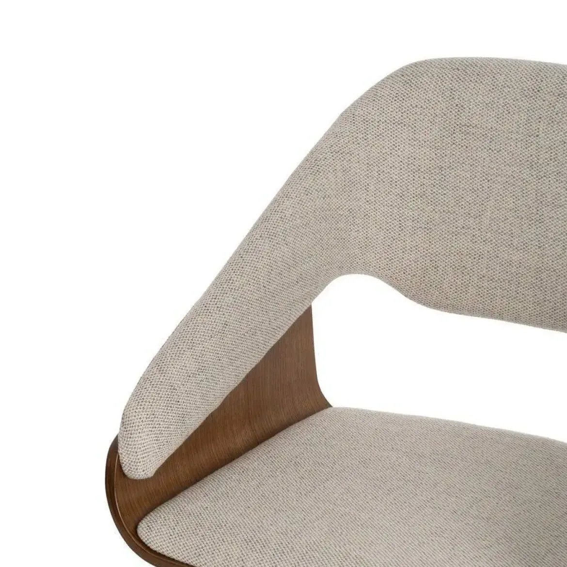 Silla de Madera y Tejido Color Marrón-Gris 614600