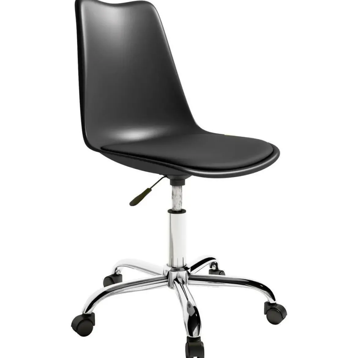 Silla de oficina con patas cromadas BREMEN