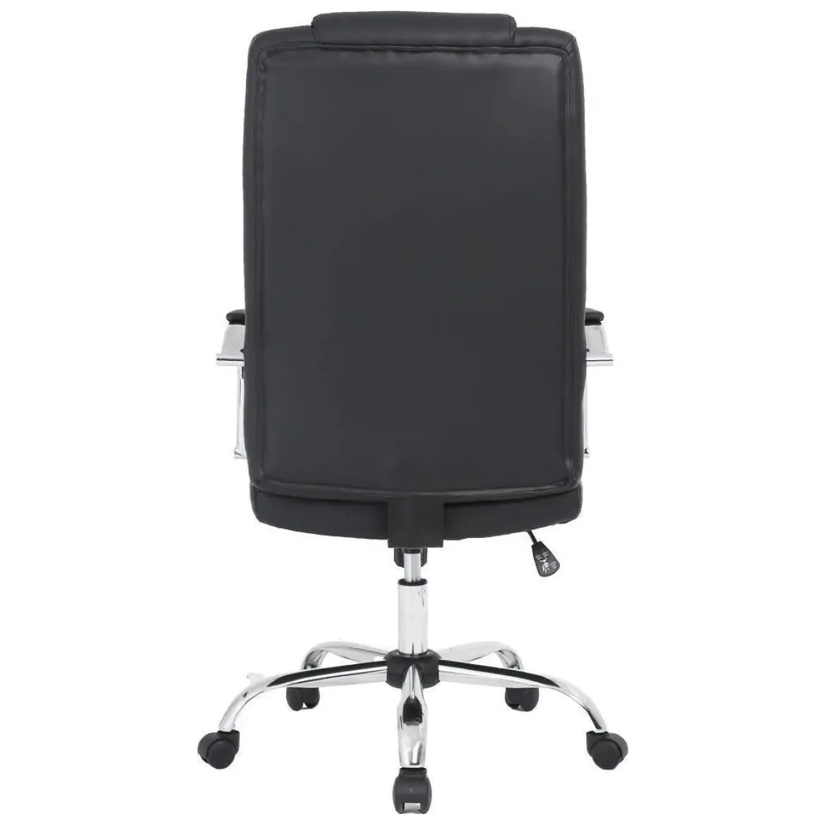 Silla de Oficina con Respaldo Alto Tapizada en Polipiel Negro LUPO