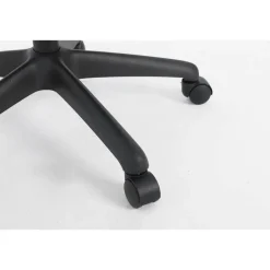 Silla de Oficina con Ruedas Tapizada en Tela y Rejilla Negra MAR