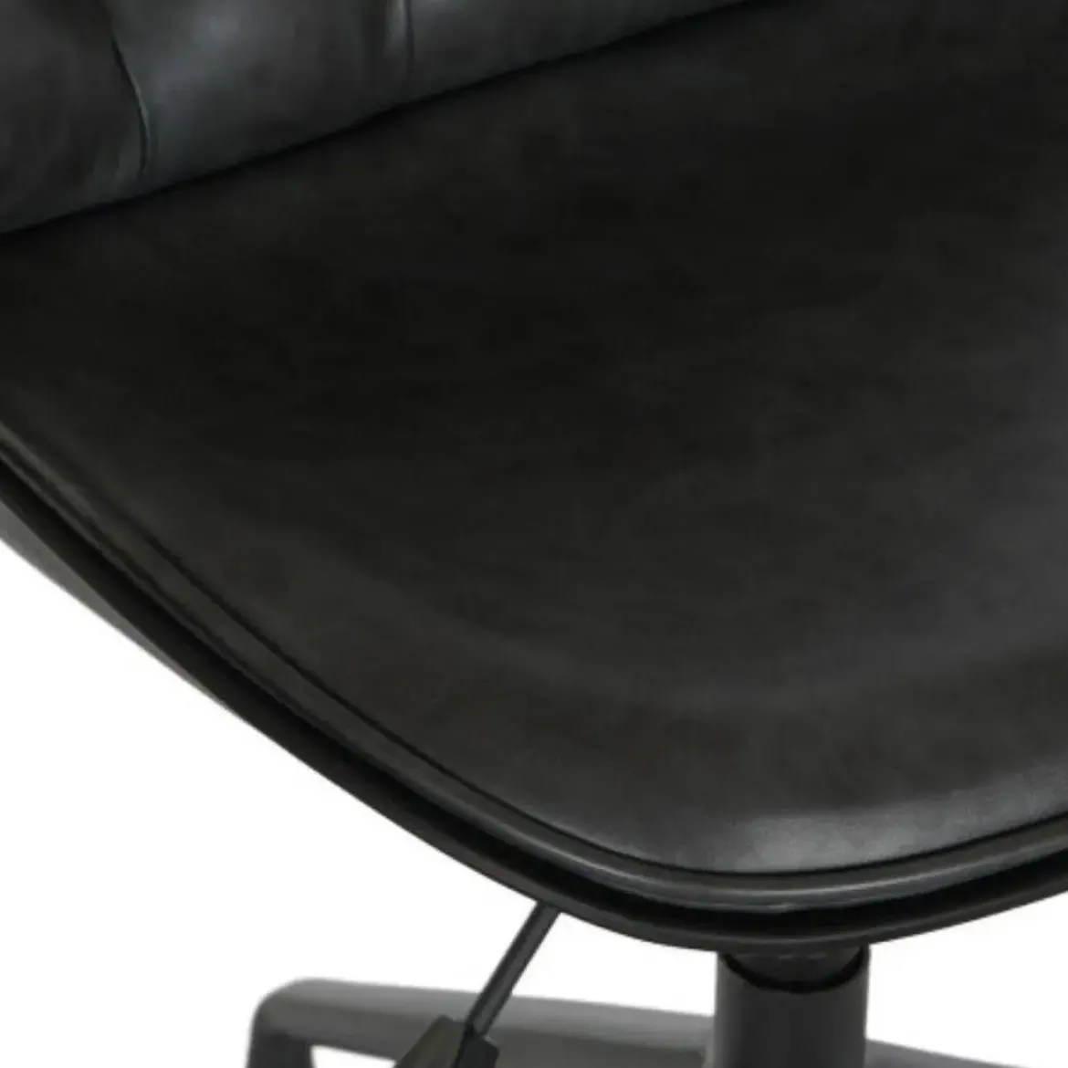Silla de Oficina de Polipropileno y Metal Color Negro MB-205800