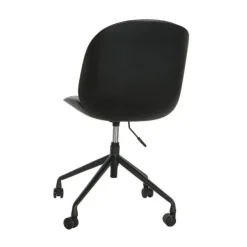 Silla de Oficina de Polipropileno y Metal Color Negro MB-205800