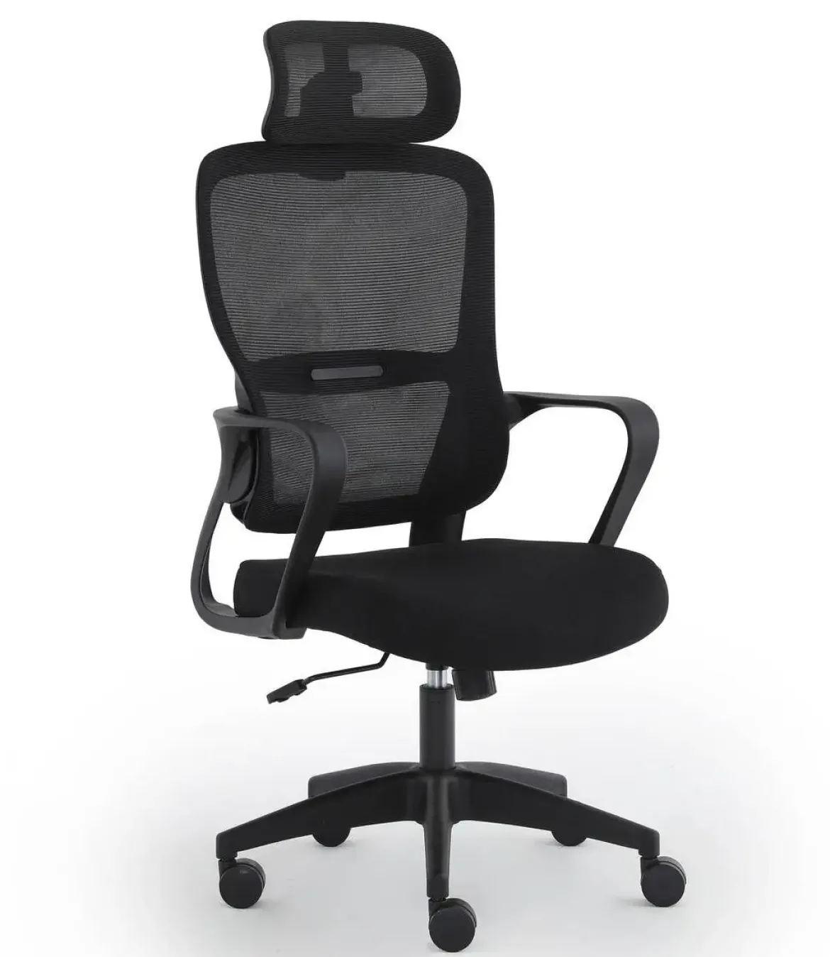 Silla de Oficina en Malla Negra con Apoyacabezas Regulable XULIA