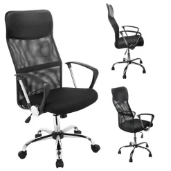 Silla de Oficina Ergonómica con Ruedas y Reposabrazos REGINA