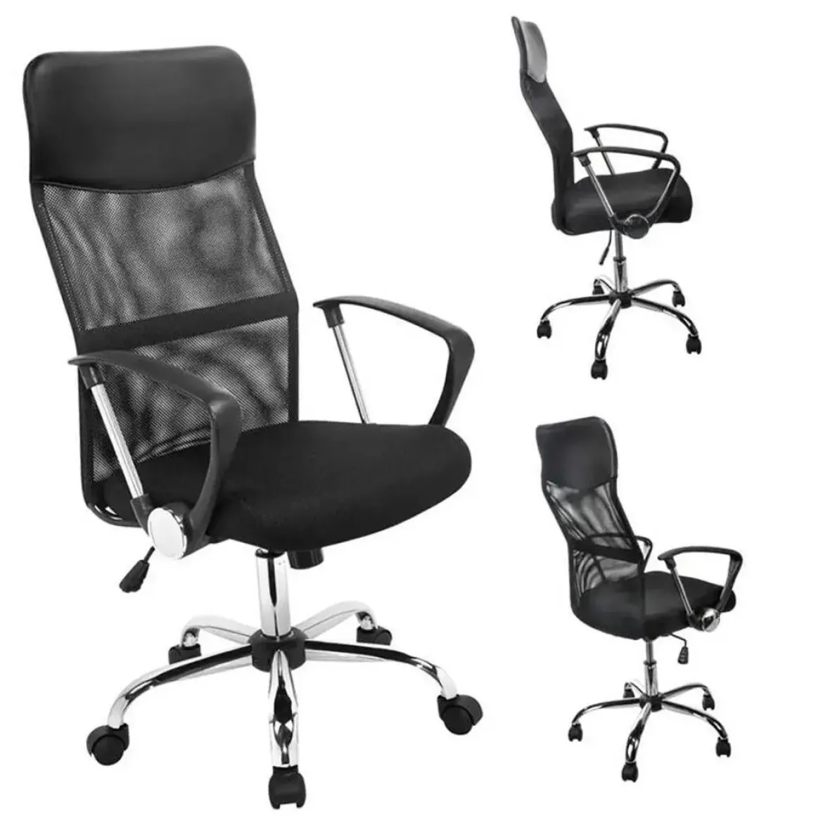 Silla de Oficina Ergonómica con Ruedas y Reposabrazos REGINA