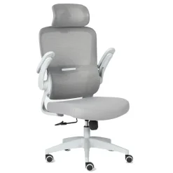 Silla de Oficina Ergonómica Gris con Malla TAYLOR 1054-H