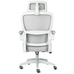 Silla de Oficina Ergonómica Gris con Malla TAYLOR 1054-H