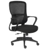 Silla de Oficina Ergonómica Negra con Malla KAROL 1051-H