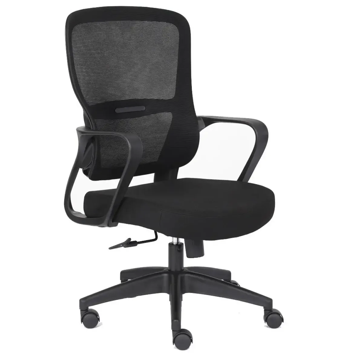 Silla de Oficina Ergonómica Negra con Malla KAROL 1051-H