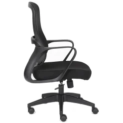 Silla de Oficina Ergonómica Negra con Malla KAROL 1051-H