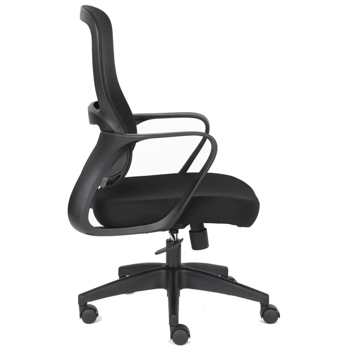 Silla de Oficina Ergonómica Negra con Malla KAROL 1051-H