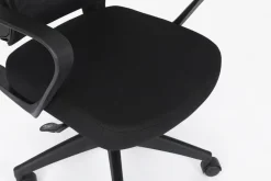 Silla de Oficina Ergonómica Negra con Malla KAROL 1051-H