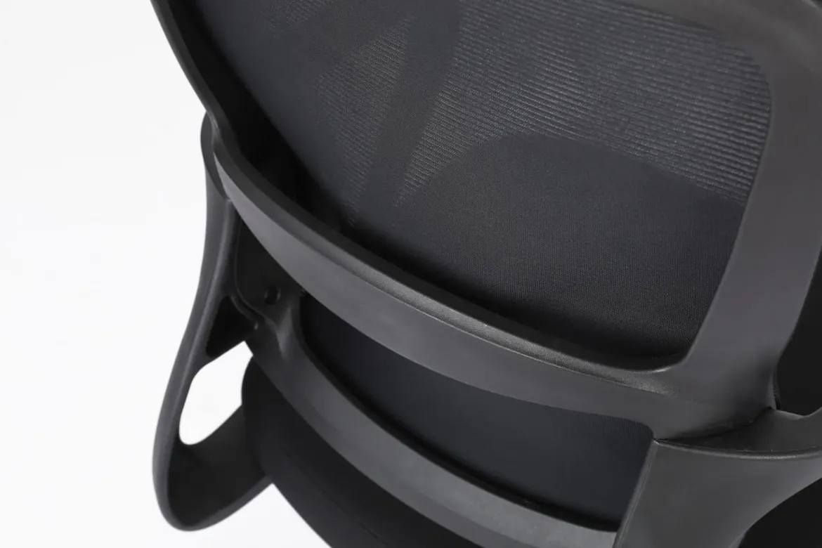 Silla de Oficina Ergonómica Negra con Malla KAROL 1051-H