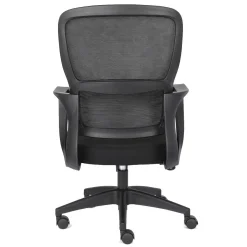 Silla de Oficina Ergonómica Negra con Malla KAROL 1051-H