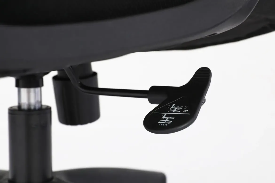 Silla de Oficina Ergonómica Negra con Malla KAROL 1051-H