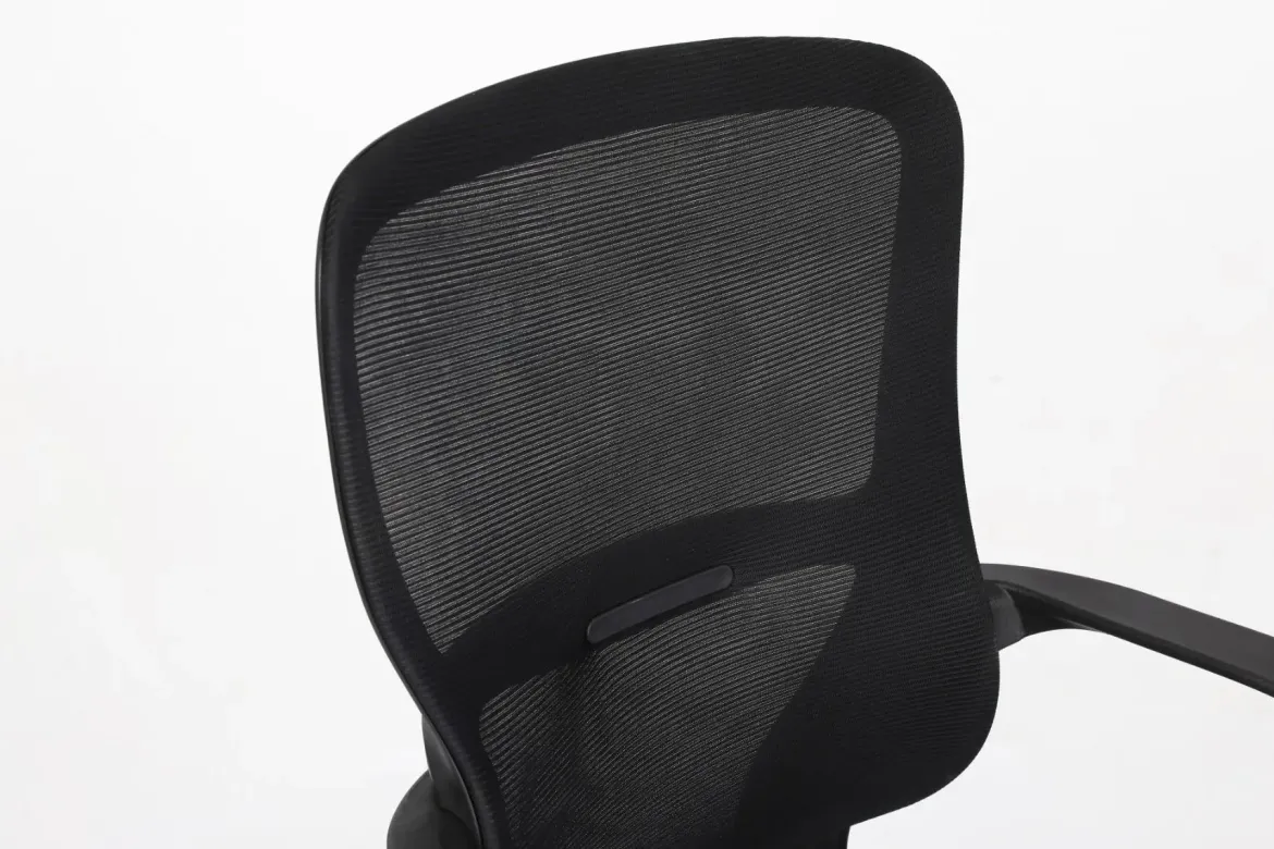 Silla de Oficina Ergonómica Negra con Malla KAROL 1051-H