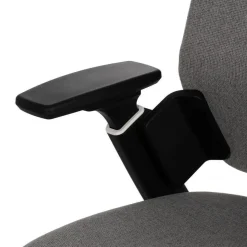 Silla de Oficina Gris con Ruedas y Reposabrazos Regulables 613247