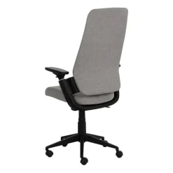 Silla de Oficina Gris con Ruedas y Reposabrazos Regulables 613247