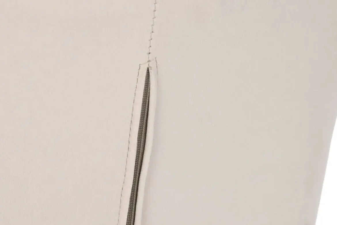 Silla de Oficina Tapizada en Poliéster Crema con Ruedas MB-208355
