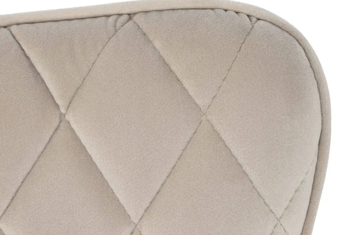 Silla de Oficina Tapizada en Poliéster Crema con Ruedas MB-208355