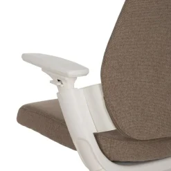 Silla de Ruedas Taupe Regulable con Reposabrazos y Respaldo Ajustable 613246