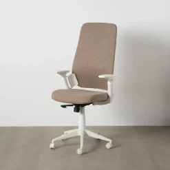 Silla de Ruedas Taupe Regulable con Reposabrazos y Respaldo Ajustable 613246