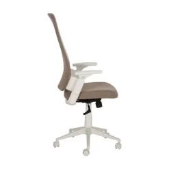 Silla de Ruedas Taupe Regulable con Reposabrazos y Respaldo Ajustable 613246