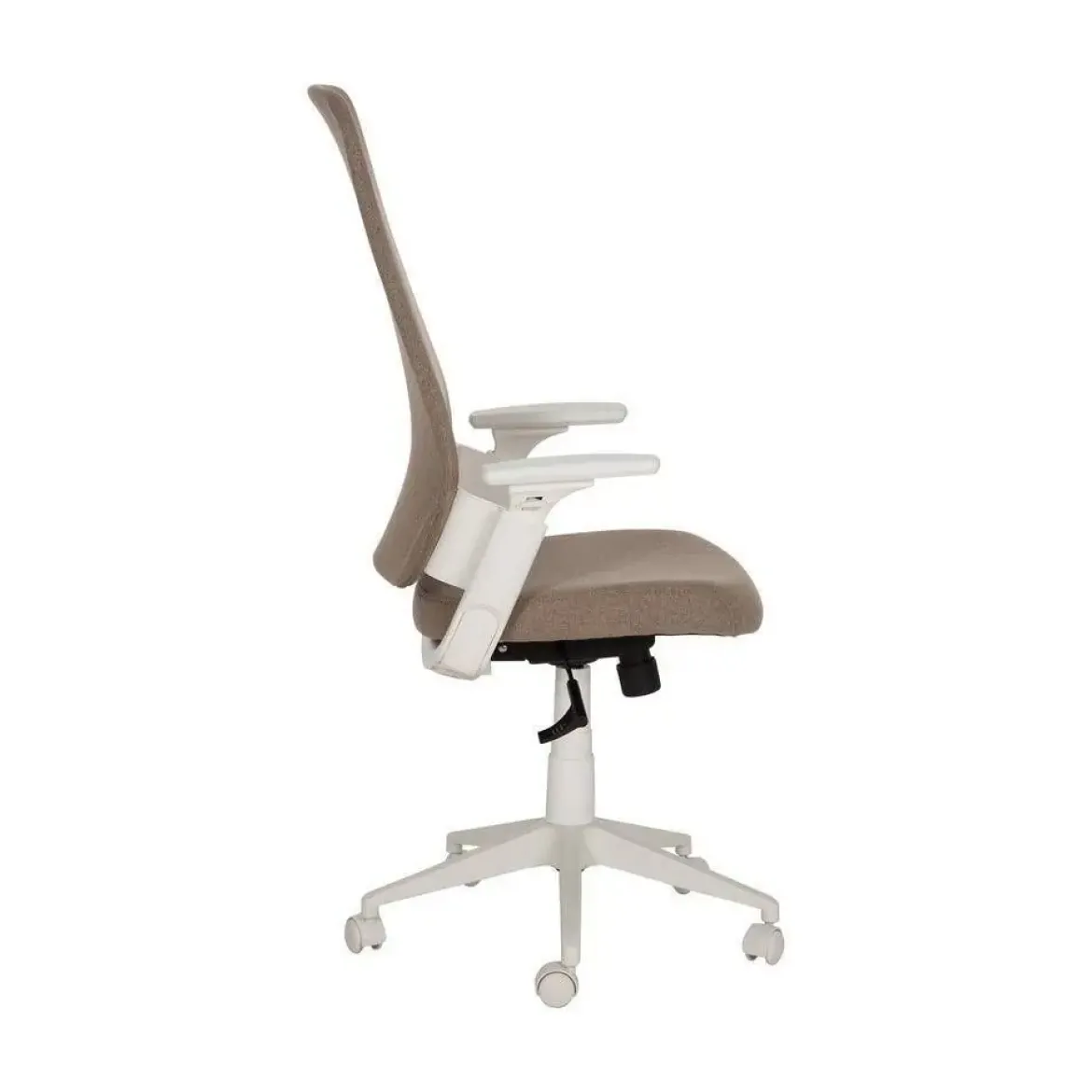 Silla de Ruedas Taupe Regulable con Reposabrazos y Respaldo Ajustable 613246