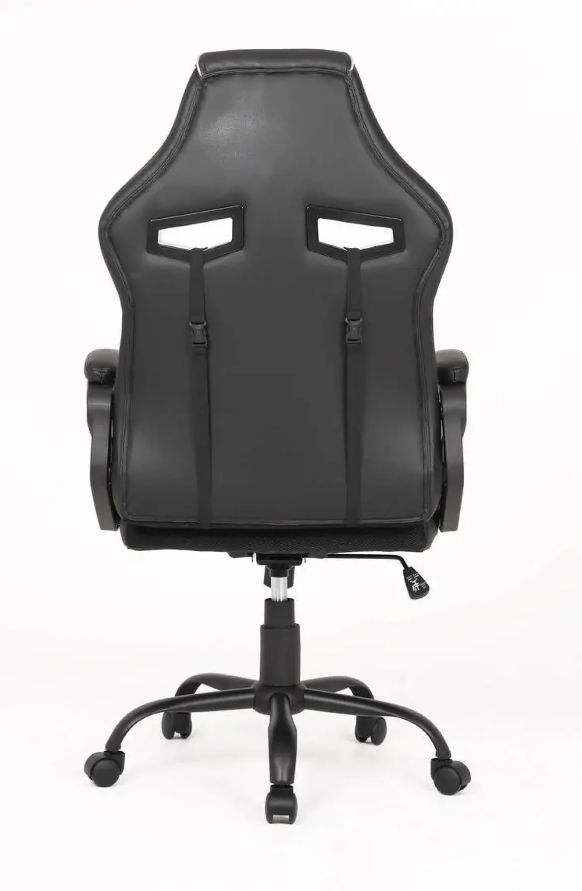 Silla Gaming de Polipiel Negra-Gris con Soporte Lumbar MARTE