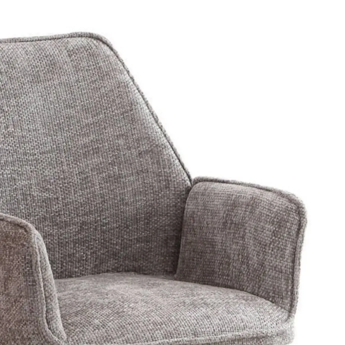 Silla Giratoria con Asiento Tapizado y Patas de Metal RAKEL