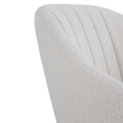 Silla Giratoria Tapizada en Chenilla con Patas de Metal GABAR